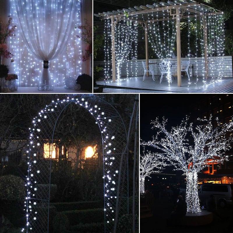 AMIR Upgraded Solar String Lights,78.6ft 240 LED Copper Wire Lights, 8 Modes Starry Lights, Waterproof IP65 Fairy Christams Decorative Lights for Outdoor, Wedding, Homes, Party, Halloween (White) - Image 5
